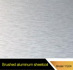 Brushed aluminum sheet